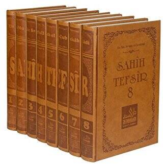 Sahih Tefsir 8 Cilt Takım - Kur`an-ı Kerim Tefsiri Sıvama Cilt - Kutulu - 1