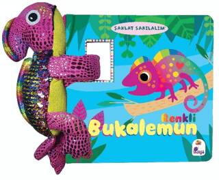 Şaklat Sarılalım - Renkli Bukalemun Oyuncaklı Kitap - 1