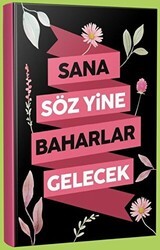 Sana Söz Yine Baharlar Gelecek Çizgili Defter - Mor Kelebek
