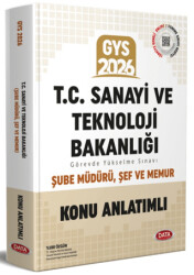 T.C. Sanayi ve Teknoloji Bakanlığı GYS Şube Müdürü - Şef - Memur Konu Anlatımlı - Data Yayınları