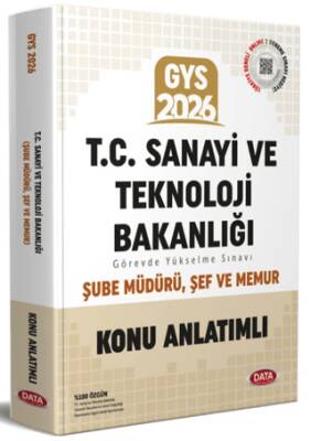 T.C. Sanayi ve Teknoloji Bakanlığı GYS Şube Müdürü - Şef - Memur Konu Anlatımlı - 1