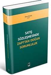 Satış Sözleşmesinde Zapttan Doğan Sorumluluk - Adalet Yayınevi