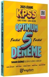 Saydam Yayınları KPSS Lisans Genel Yetenek Genel Kültür 5`li Çözümlü Deneme Seti - 1
