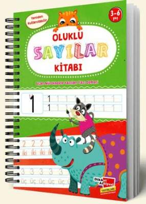 Sayıları Yazmayı Kolayca Öğreten Kitap Sihirli Uçan Kalemli Oluklu Kabartmalı Sayılar Kitabı - 1