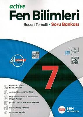 SBM Yayıncılık 7. Sınıf Fen Bilimleri Active Soru Bankası - 1