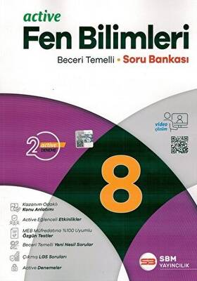 SBM Yayıncılık 8. Sınıf Fen Bilimleri Active Soru Bankası - 1