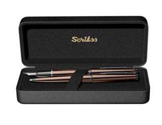 Scrikss 78Mr Dolma Kalem - Tükenmez Kalem İkili Set Rose - 1