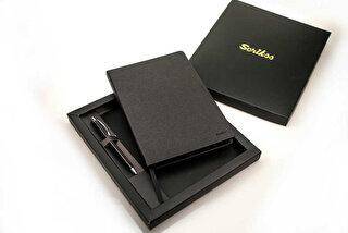 Scrikss Chester Premium Defter A5 Siyah - 800M Krom Roller - 1