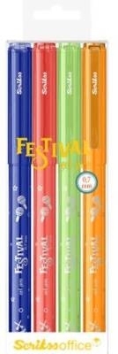 Scrikss Festıval Jel Kalem 0.7 Mm Vivid Renkler 4Lü Blister - 1
