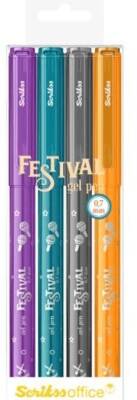Scrikss Festıval Jel Kalem 0.7 Mm Vivid Renkler 4Lü Blister - 1