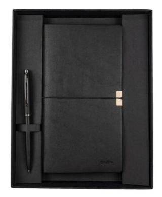 Scrikss Sd700-C1 Premıum Defter Toledo C7 Siyah & Prestij Tükenmez Mat Siyah Set - 1