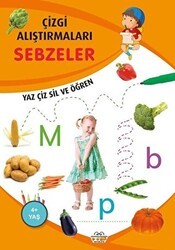 Sebzeler - Çizgi Alıştırmaları - 0-6 Yaş Yayınları