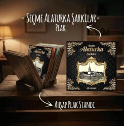 Seçme Alaturka Şarkılar Plak ve Ahşap Plak Standı - Plak