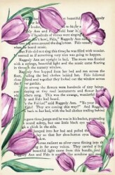 Şeffaf Ayraç 24 - Mor Lale - Vivago Art