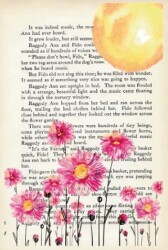 Şeffaf Ayraç 8 - Pembe Çiçek - Vivago Art