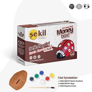 Şekil Seramik Obje Uğur Böceği Kumbara Boyama Seti - 1