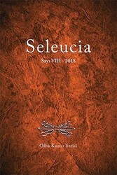 Seleucia Sayı: 8 2018 - Seleucia Dergisi Yayınları