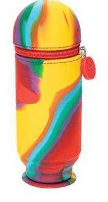 Serve Hoop-Up Kalem Çantası Karışık Kırmızı-Sarı - 1