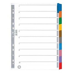 Serve Karton Ayraç Klasık 10 Renklı A4 - Serve