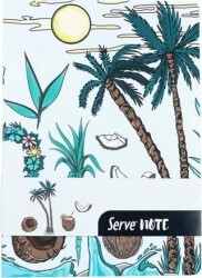 Serve Note Defter 15X21 Çizgili Desenli Nane Yeşili - Serve