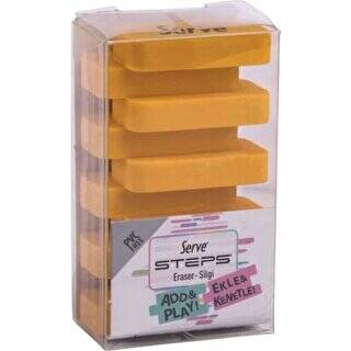 Serve Steps Silgi Pastel Hardal Sarısı Pet - 1