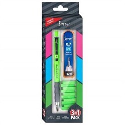 Serve Steps Üçlü Set Fosforlu Yeşil - Serve