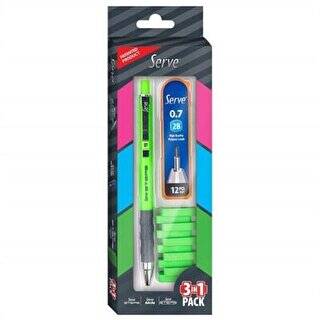 Serve Steps Üçlü Set Fosforlu Yeşil - 1