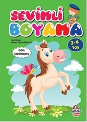 Sevimli Boyama 3-4 yaş - Yağmur Çocuk