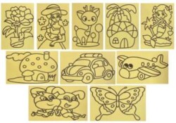 Sevimli Hayvanlar Kum Boyama Mini Boy - Kuzey