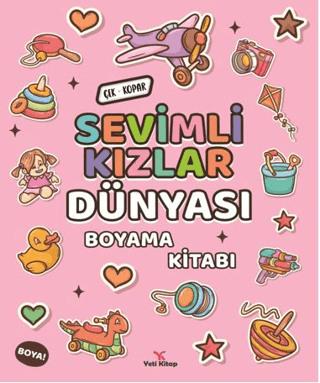 Sevimli Kızlar Dünyası Boyama Kitabı - 1