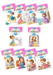 Sevimli Prensesler Boyama Kitabı Sticker Çıkartmalı 10 Kitap Set - Atlı Karınca Yayınları