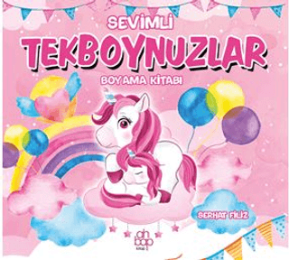 Sevimli Tekboynuzlar Boyama Kitabı - 1