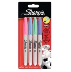 Sharpie Fine Permanent Markör Pastel Renkler 4Lü Blister - Sharpie