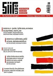 Şiirden İki Aylık Şiir Dergisi Sayı: 36 Temmuz-Ağustos 2016 - Şiirden Yayıncılık