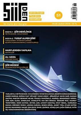 Şiirden İki Aylık Şiir Dergisi Sayı: 51 Ocak - Şubat 2019 - 1