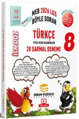 Sinan Kuzucu Yayınları 2026 8. Sınıf Türkçe İlk Doz Sarmal Branş Denemeleri - 1