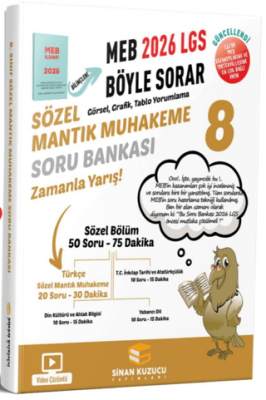 Sinan Kuzucu Yayınları 8. Sınıf Sözel Mantık Muhakeme Soru bankası - 1