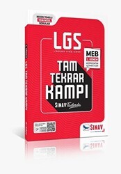 Sınav 8. Sınıf 1.Dönem Tam Tekrar Kamp Kitabı - Sınav Yayınları