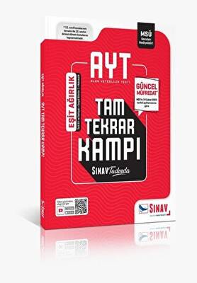 Sınav Yayınları Sınav AYT Eşit Ağırlık Tam Tekrar Kampı - 1