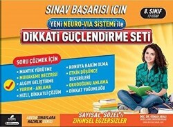 Sınav Başarısı İçin Yeni Neuro-Via Sistemi İle Dikkati Güçlendirme Seti 8. Sınıf 3 Kitap Takım - Adeda Yayınları