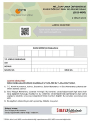 Sınav Yayınları MSÜ Tıpkı Basım Çıkmış Sorular Sınav Yayınları - Sınav Yayınları