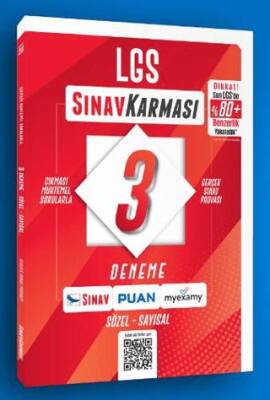Sınav Yayınları Sınav Karması 8. Sınıf LGS 3 Deneme - 1