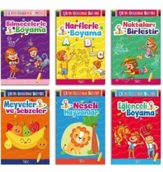 Şirin Boyama Seti 6 Kitap Takım - Baloncuk