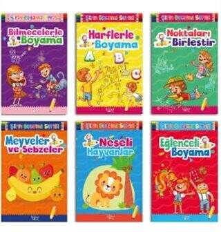 Şirin Boyama Seti 6 Kitap Takım - 1