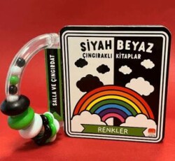 Siyah Beyaz Çıngıraklı Kitaplar Renkler - Uçan Fil Yayınları