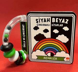 Siyah Beyaz Çıngıraklı Kitaplar Renkler - 1