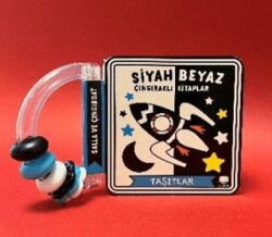 Siyah Beyaz Çıngıraklı Kitaplar Taşıtlar - Uçan Fil Yayınları