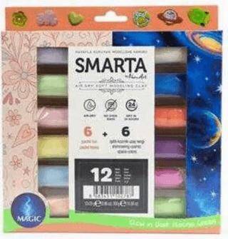 Smarta 12`li Magic Hava ile Kuruyan Modelleme Hamuru Seti - 1
