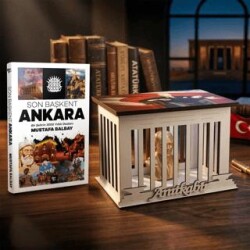 Son Başkent Ankara ve Atatürk Büstlü Ahşap Anıtkabir Işıklı Maket - Halk Kitabevi