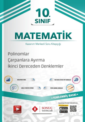 Sonuç Yayınları 10. Sınıf Polinomlar - Çarpanlara Ayırma - 2. Dereceden Denklemler - 1